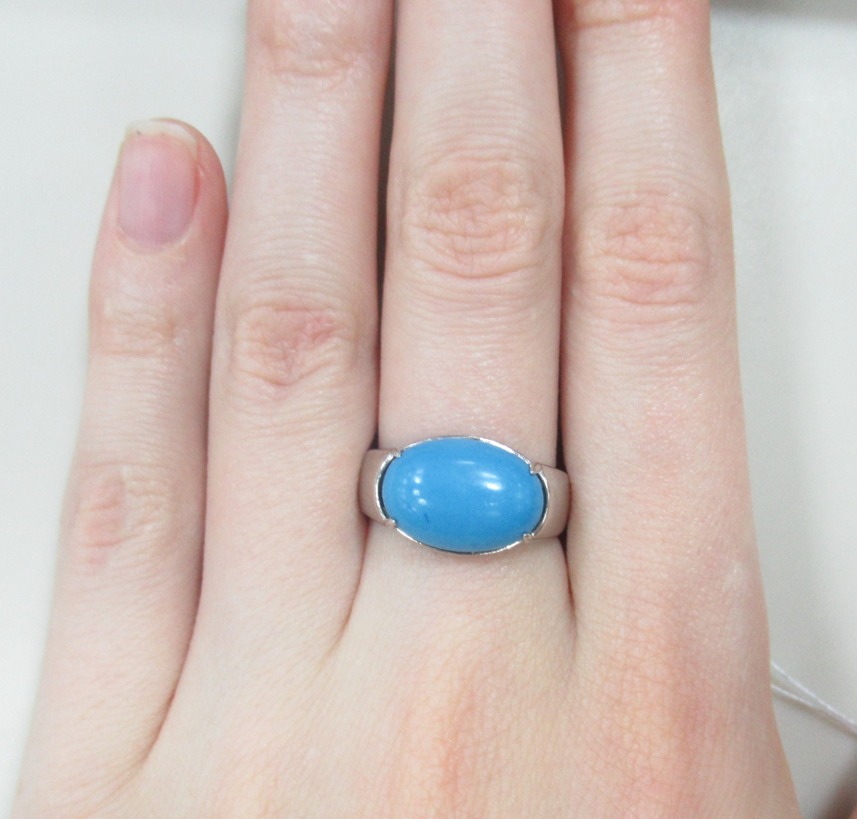 Серебряное кольцо с бирюзой